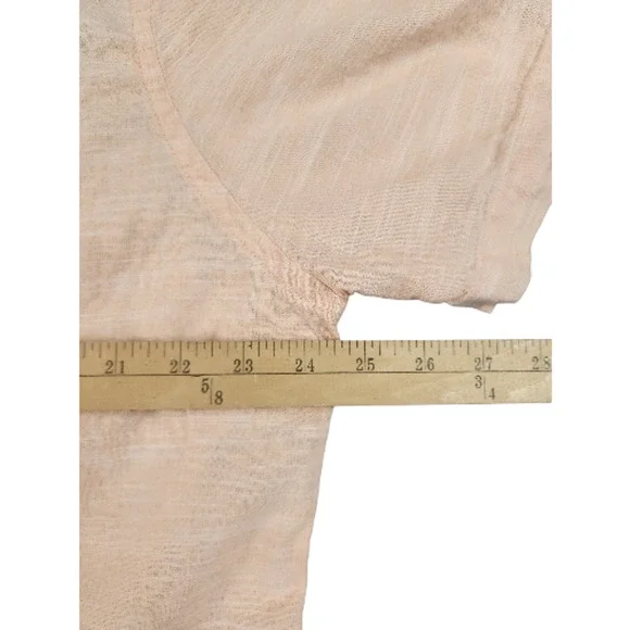 St. Johns Bay mens sz XL classic fit orange button up short sleeve cotton linen - Picture 7 of 8